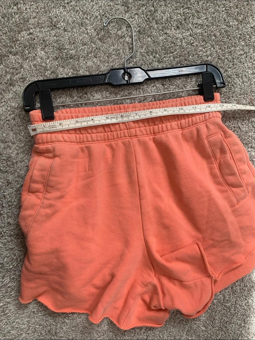 Women's Coral Orange Lounge Sweatpant Shorts